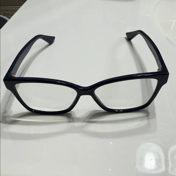 Gucci Women's Navy Blue Eyeglasses - Picture 8 of 10